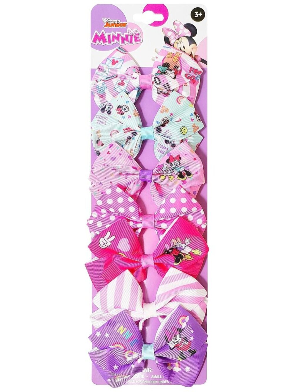 Disney Minnie Mouse Hair Bows - Hair Accessories Gift Set - Minnie Hair Bow - 7